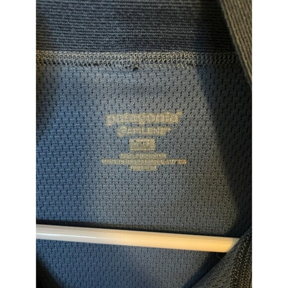 Patagonia Mens XL Blue Long Sleeve 1/4 Zip Pullover Performance Shirt - Picture 3 of 4